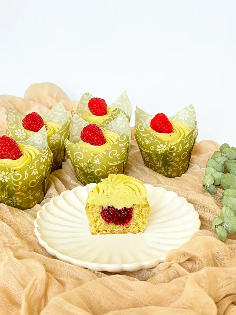 half of cupcake with another cupcakes Active Image