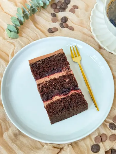 slice of chocolate cake 216