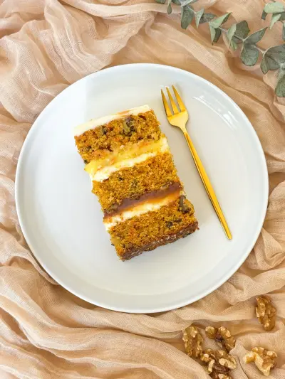 slice of carrot cake 56