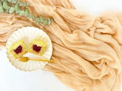 pistachio cupcakes on the plate